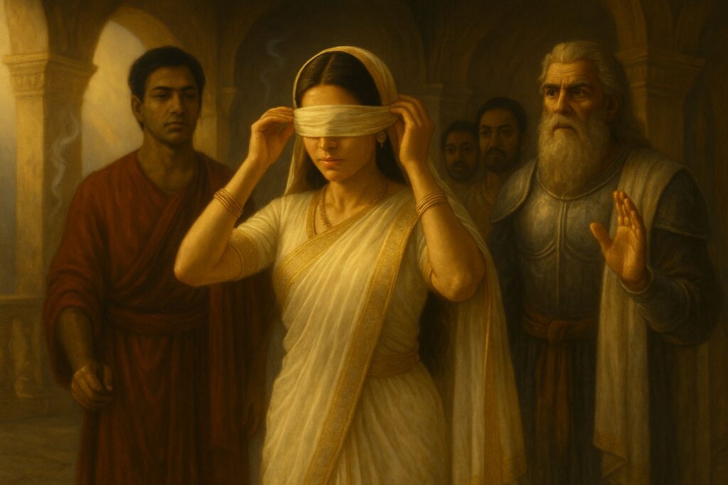 Chapter 21 – Gandhari’s Marriage and Her Blindfold